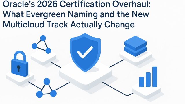Oracle’s 2026 Certification Overhaul: What Evergreen Naming and the New Multicloud Track Actually Change
